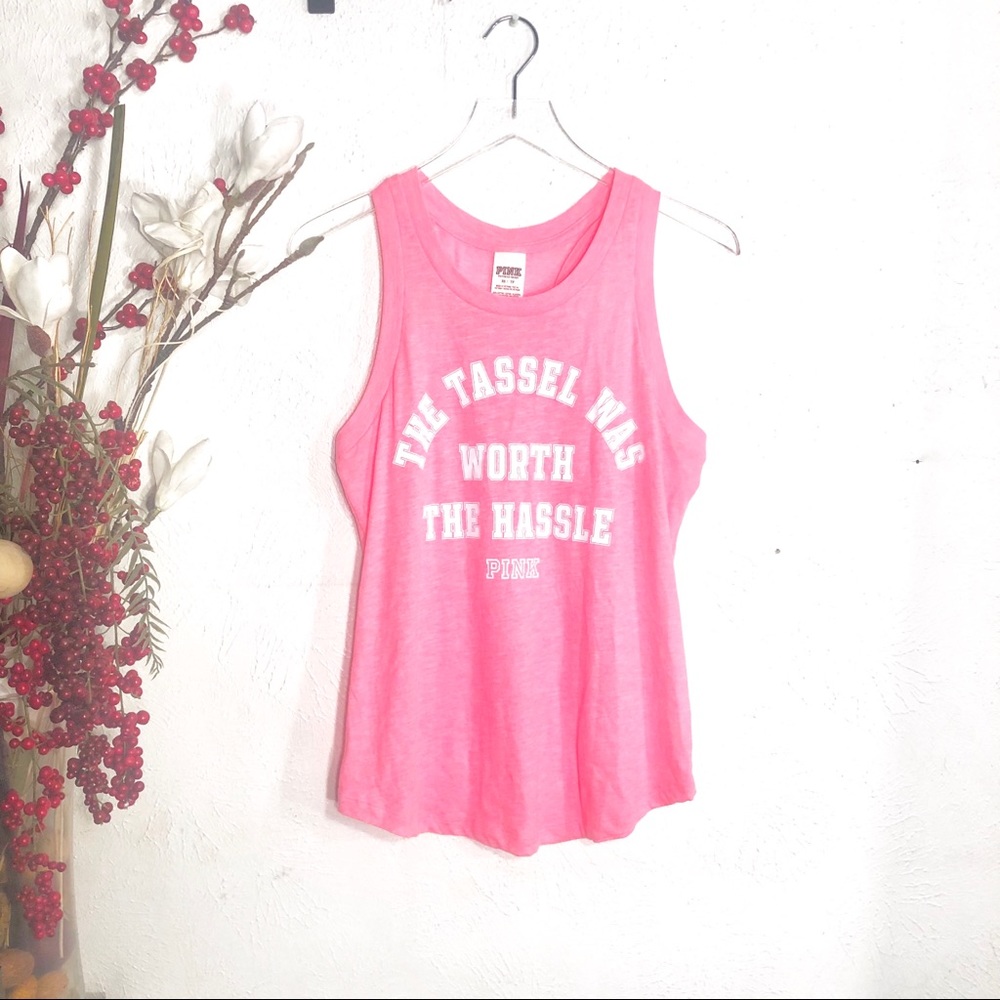 pink vs • tank top